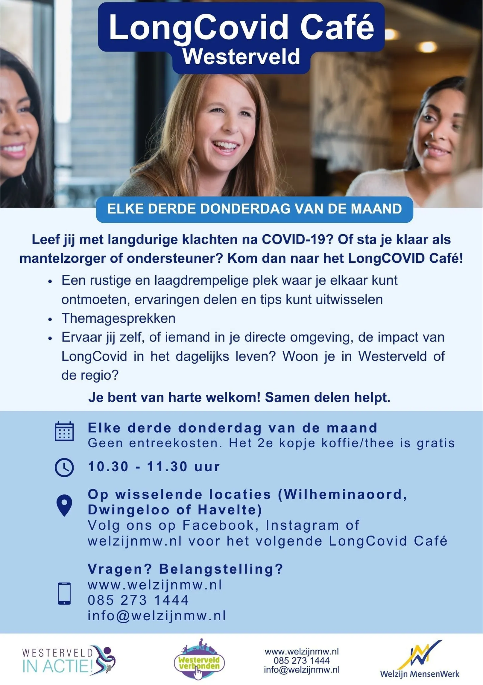 Standaardversie 2026 Longcovid Cafe Westerveld Flyer Enkelzijdig Sjabloon WMW