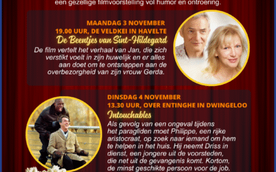 Mantelzorger in Westerveld? Kom naar één van onze filmvoorstellingen op 3 of 4 november!