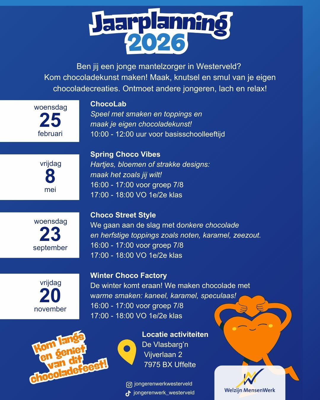 Activiteiten voor jonge mantelzorgers in Westerveld 2026