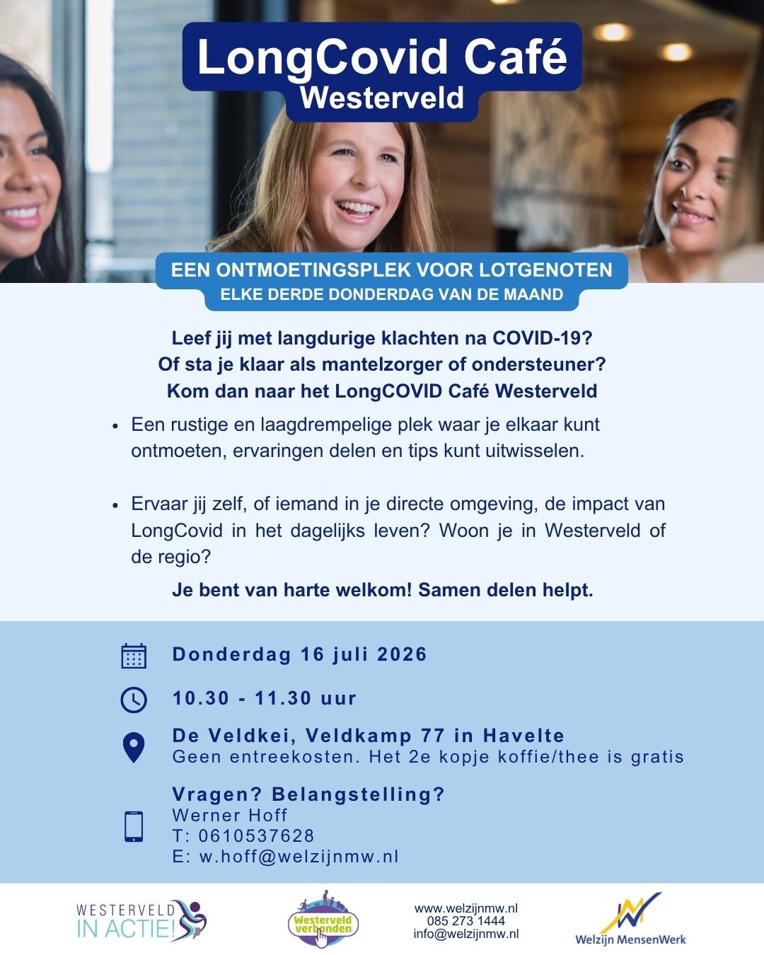 18 mei Wilhelminaoord Longcovid Cafe Westerveld Havelte WMW